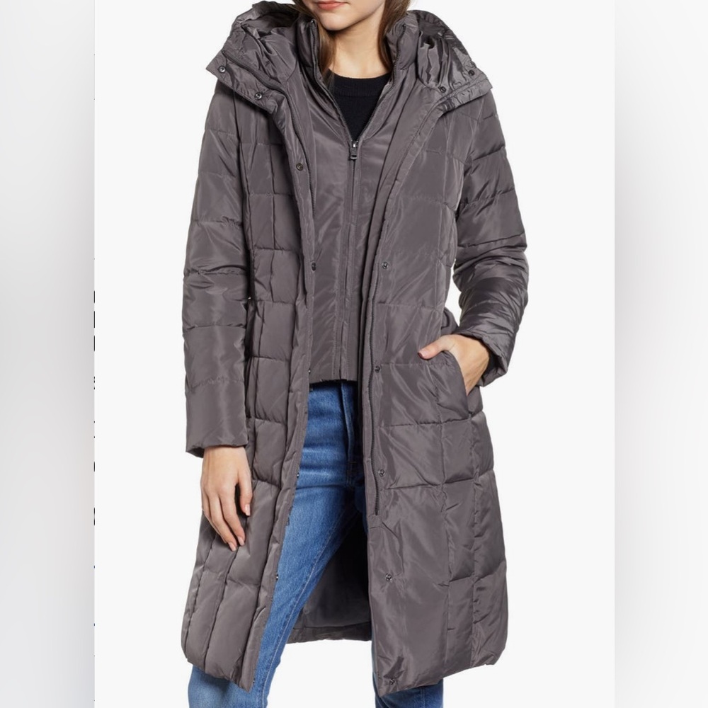 Cole Haan Signature Hooded Down and Feather Jacket - Picture 1 of 16